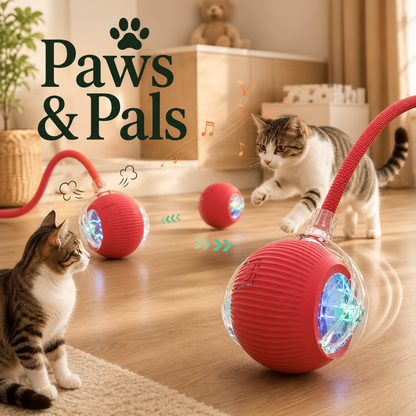 Smart Interactive Rolling Ball Pet Toy - Paws and Pals